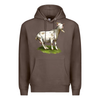 Coffee cashmere goat Premium Hoodie - LillyAllenDesigns
