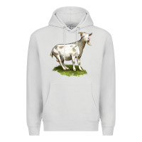 Dove Grey cashmere goat Premium Hoodie - LillyAllenDesigns