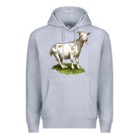 Heather Grey cashmere goat Premium Hoodie - LillyAllenDesigns
