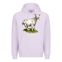 Lilac cashmere goat Premium Hoodie - LillyAllenDesigns