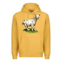 Mustard cashmere goat Premium Hoodie - LillyAllenDesigns