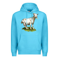 Ocean Blue cashmere goat Premium Hoodie - LillyAllenDesigns