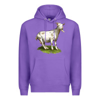 Purple cashmere goat Premium Hoodie - LillyAllenDesigns