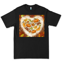Black fall heart with leopard Premium Tee - TumblerDesignByShophia