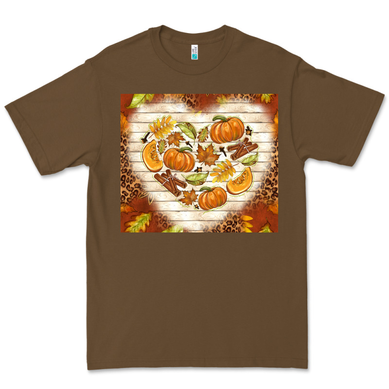 Fall Heart With Leopard Premium Tee by TumblerDesignByShophia | Teevron
