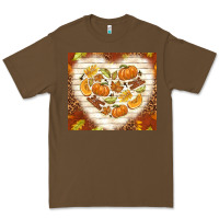 Cacao fall heart with leopard Premium Tee - TumblerDesignByShophia