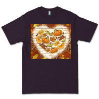 Plum fall heart with leopard Premium Tee - TumblerDesignByShophia