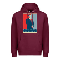 Burgundy Bartlet For President Lover Gift Premium Hoodie - maiPhamDesign