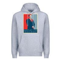Heather Grey Bartlet For President Lover Gift Premium Hoodie - maiPhamDesign