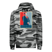 Slate Camo Bartlet For President Lover Gift Premium Hoodie - maiPhamDesign