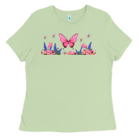 Matcha butterflies and flowers Ladies Tee - TumblerDesignByShophia
