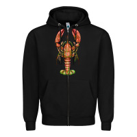 Black lobster Zipper Hoodie - BarkalooDesign