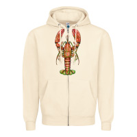 Sandshell lobster Zipper Hoodie - BarkalooDesign