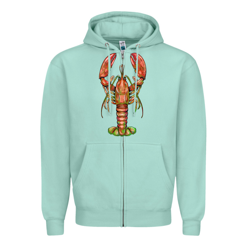 Lobster Zipper Hoodie by BarkalooDesign | Teevron