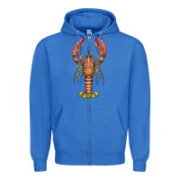 True Royal lobster Zipper Hoodie - BarkalooDesign