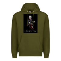Army Green Saw I Want To Play A Game Picture Premium Hoodie - maiPhamDesign