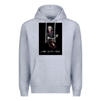 Heather Grey Saw I Want To Play A Game Picture Premium Hoodie - maiPhamDesign