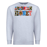 Heather Grey American honey Premium Sweatshirt - AdoDesignShop