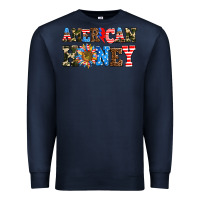 Navy American honey Premium Sweatshirt - AdoDesignShop