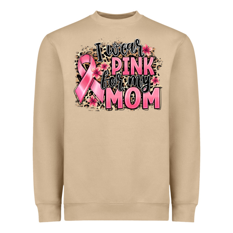 I Wear Pink For My Mom Heavyweight Sweatshirt by BarkalooDesign | Teevron