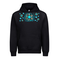 Black turquoise gemstone sunflower Urban Hoodie - JahusDesignShop