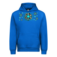 Cobalt turquoise gemstone sunflower Urban Hoodie - JahusDesignShop