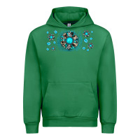 Emerald turquoise gemstone sunflower Urban Hoodie - JahusDesignShop