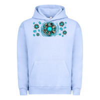 Pigment Grape Ice turquoise gemstone sunflower Urban Hoodie - JahusDesignShop