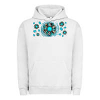 Pigment Lunar Rock turquoise gemstone sunflower Urban Hoodie - JahusDesignShop