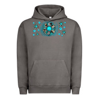 Pigment Tornado turquoise gemstone sunflower Urban Hoodie - JahusDesignShop