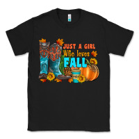 Black jusa a girl who loves fall Classic Tee - Artiststas