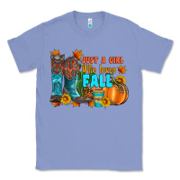 Colony Blue jusa a girl who loves fall Classic Tee - Artiststas