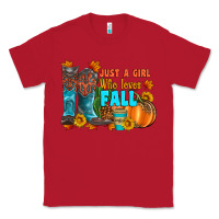 Red jusa a girl who loves fall Classic Tee - Artiststas