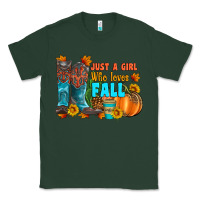 Sports Green jusa a girl who loves fall Classic Tee - Artiststas
