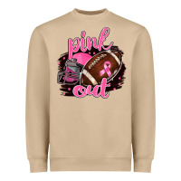 Mushroom Pink Out Football Heavyweight Sweatshirt - BarkalooDesign