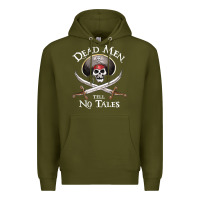 Army Green Dead Men Tell No Tales Funny Gifts Boy Girl Premium Hoodie - maiPhamDesign