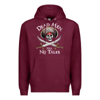 Burgundy Dead Men Tell No Tales Funny Gifts Boy Girl Premium Hoodie - maiPhamDesign