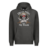 Charcoal Heather Dead Men Tell No Tales Funny Gifts Boy Girl Premium Hoodie - maiPhamDesign