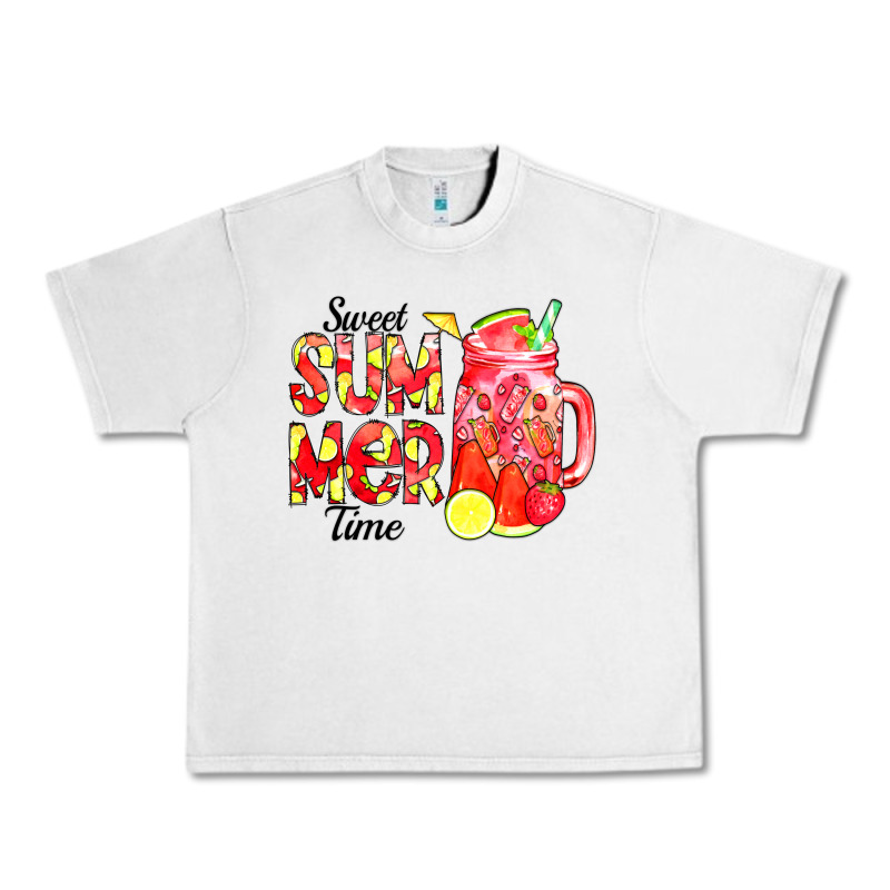 Sweet Summer Time Waterolor Urban Heavy Tee by CowCowDesign | Teevron