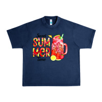 Navy sweet summer time waterolor Urban Heavy Tee - CowCowDesign