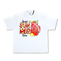 White sweet summer time waterolor Urban Heavy Tee - CowCowDesign