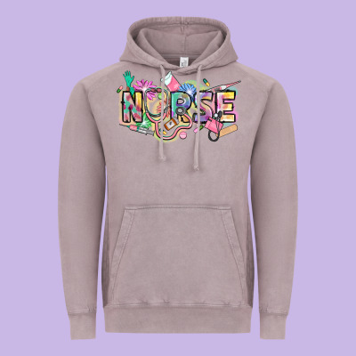 Nurse Vintage Hoodie Designed By Fadigitalartstudio