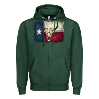 Sports Green texas flag Zipper Hoodie - BarkalooDesign