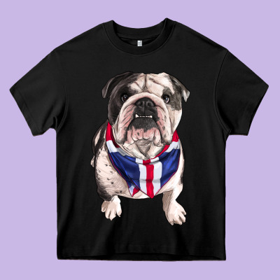 English Dog Heavy Core Tee Designed By Ranaportraitstore