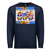Navy American gnomes Premium Sweatshirt - AdoDesignShop