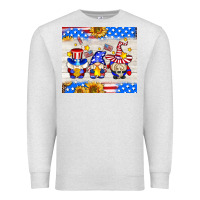 Oatmeal Heather American gnomes Premium Sweatshirt - AdoDesignShop