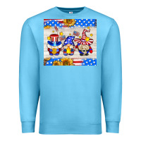 Ocean Blue American gnomes Premium Sweatshirt - AdoDesignShop