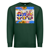 Sports Green American gnomes Premium Sweatshirt - AdoDesignShop