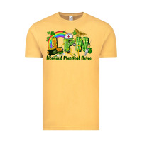 Vintage Mustard LPN Licensed Practical Nurse St. Patrick's Day Vintage Tee - CowGirlArtShop