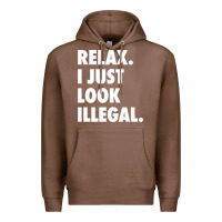 Chestnut relax trump i just look illegal politically incorrect t shirt Premium Hoodie - maiPhamDesign